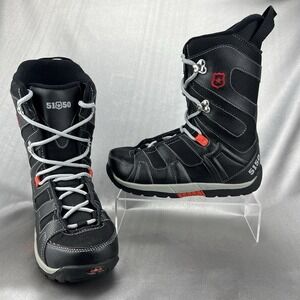 5150 Brigade Youth Snowboard Boots Size 3 Black Red Lace-Up FiftyOne Fifty 51/50